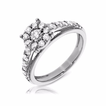 טבעת יהלומים 14701